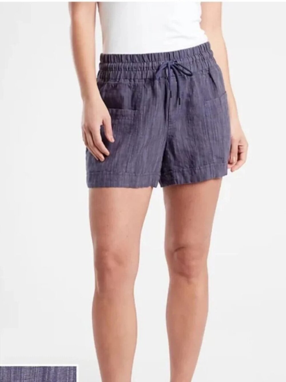 ATHLETA cabo linen textured shorts 4" inseam (sz6)